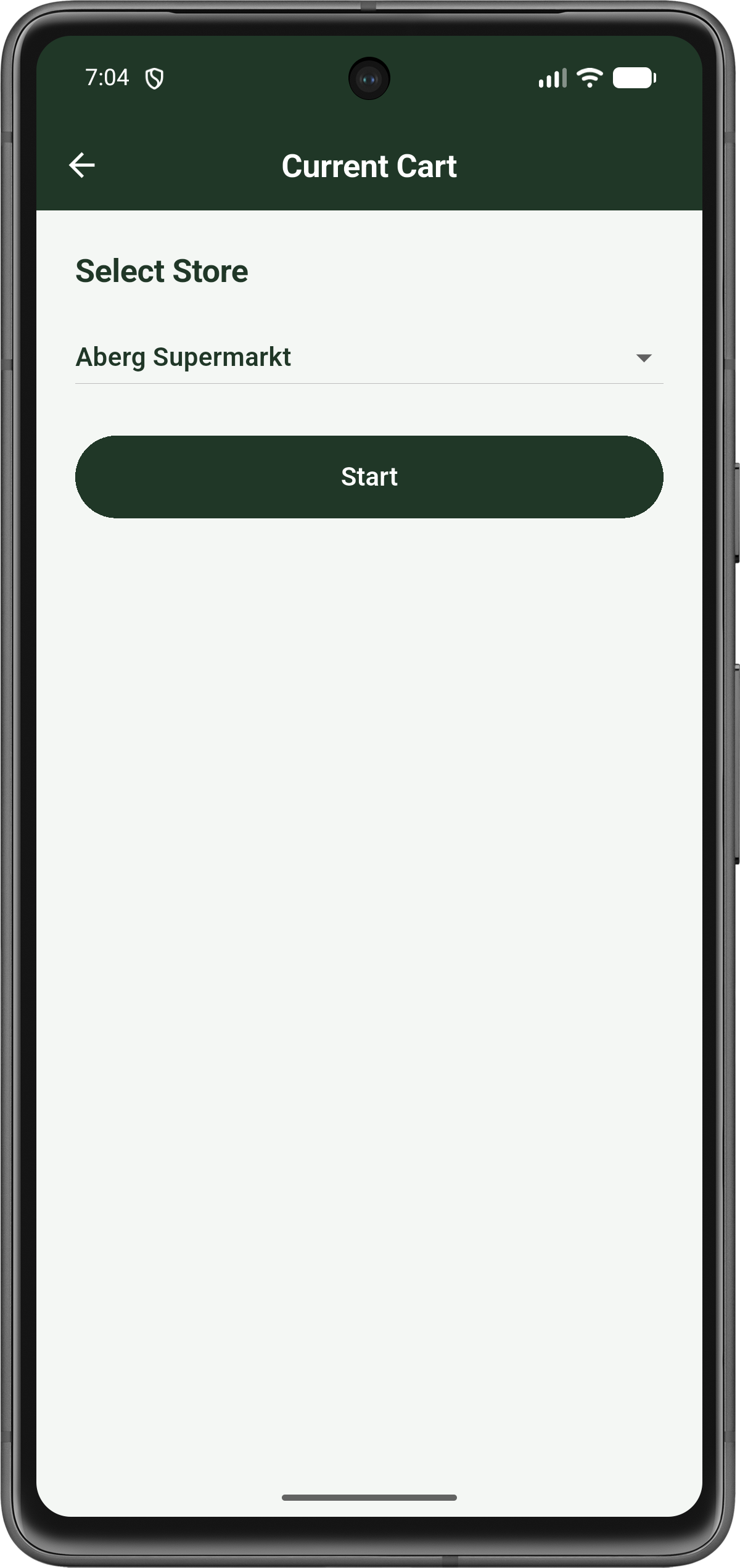 SCAGO App — Laden auswählen