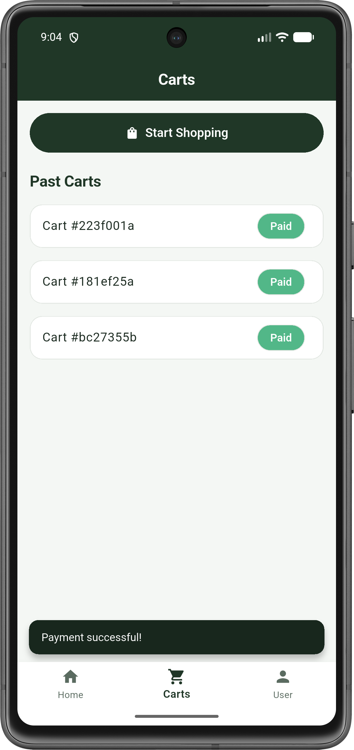 SCAGO App — Deine Einkäufe